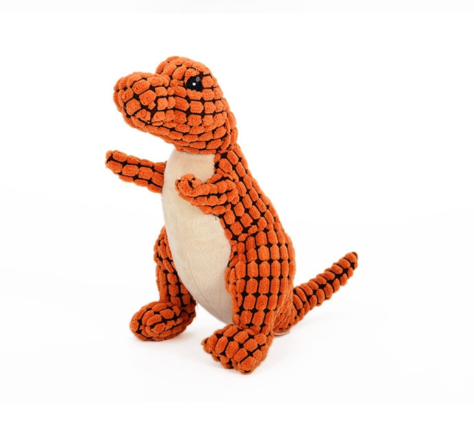 Dinosaur Plush Dog Toy – Interactive Chew Toy with Squeaker for Large & Small Dogs – Fun & Durable for Playful Pets