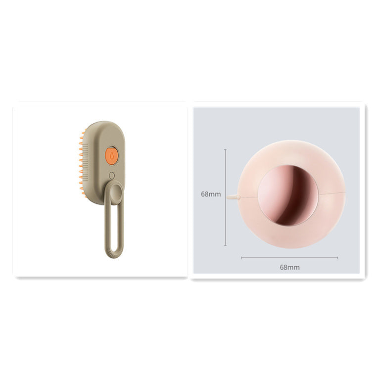3-in-1 Electric Pet Grooming Brush – Steam Spray Comb for Cats & Dogs, Massage & Hair Removal Tool