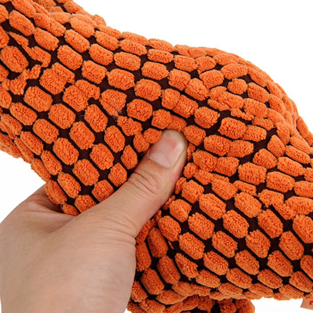 Dinosaur Plush Dog Toy – Interactive Chew Toy with Squeaker for Large & Small Dogs – Fun & Durable for Playful Pets