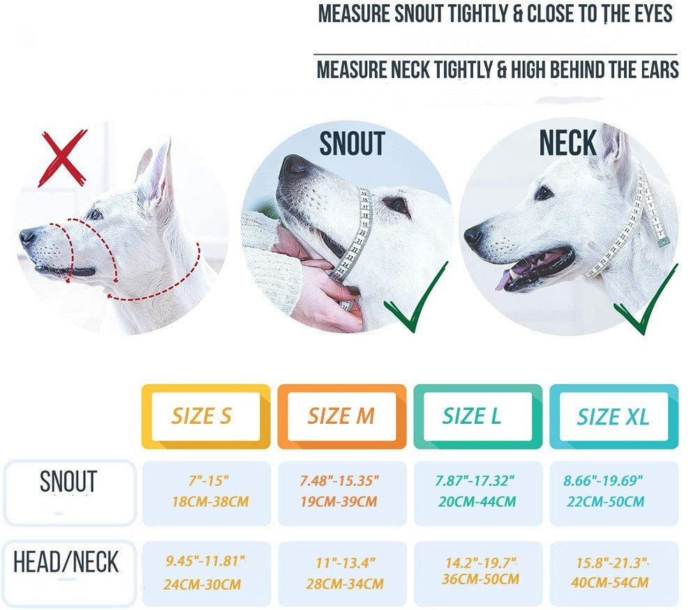 Adjustable Nylon Dog Muzzle – Soft & Secure Pet Restraint for Safe Handling and Training