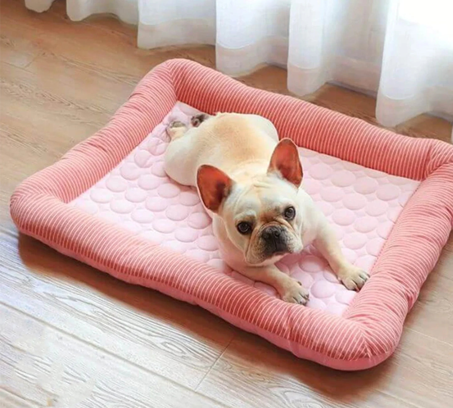 Cooling Dog Bed – Soft Ice Silk Summer Mat for Dogs & Cats | Comfortable Pet Beach Bed for Hot Weather