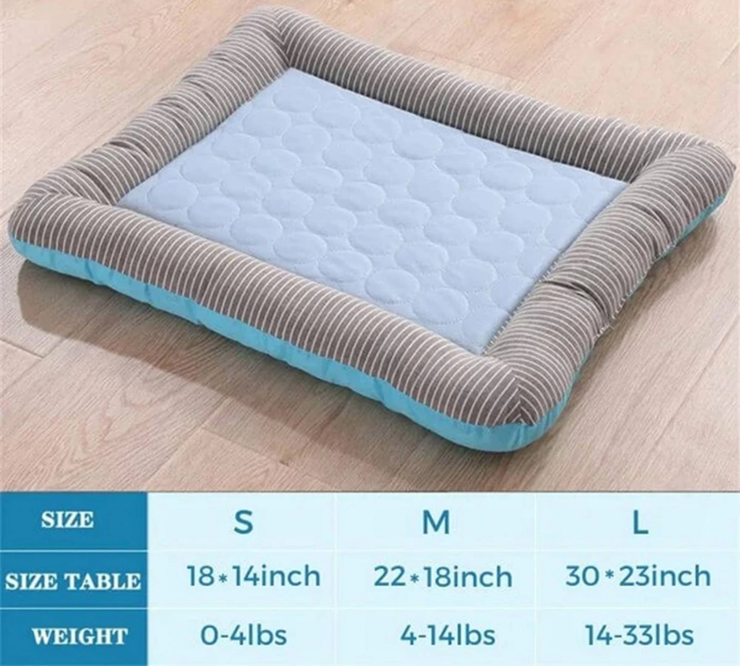 Cooling Dog Bed – Soft Ice Silk Summer Mat for Dogs & Cats | Comfortable Pet Beach Bed for Hot Weather