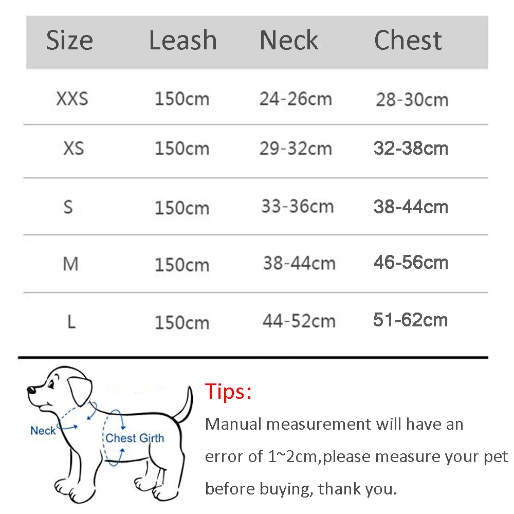 Adjustable Dog Harness & Leash Set – Comfortable Vest for Small Dogs & Cats – Ideal for Chihuahuas, Pugs, French Bulldogs & More