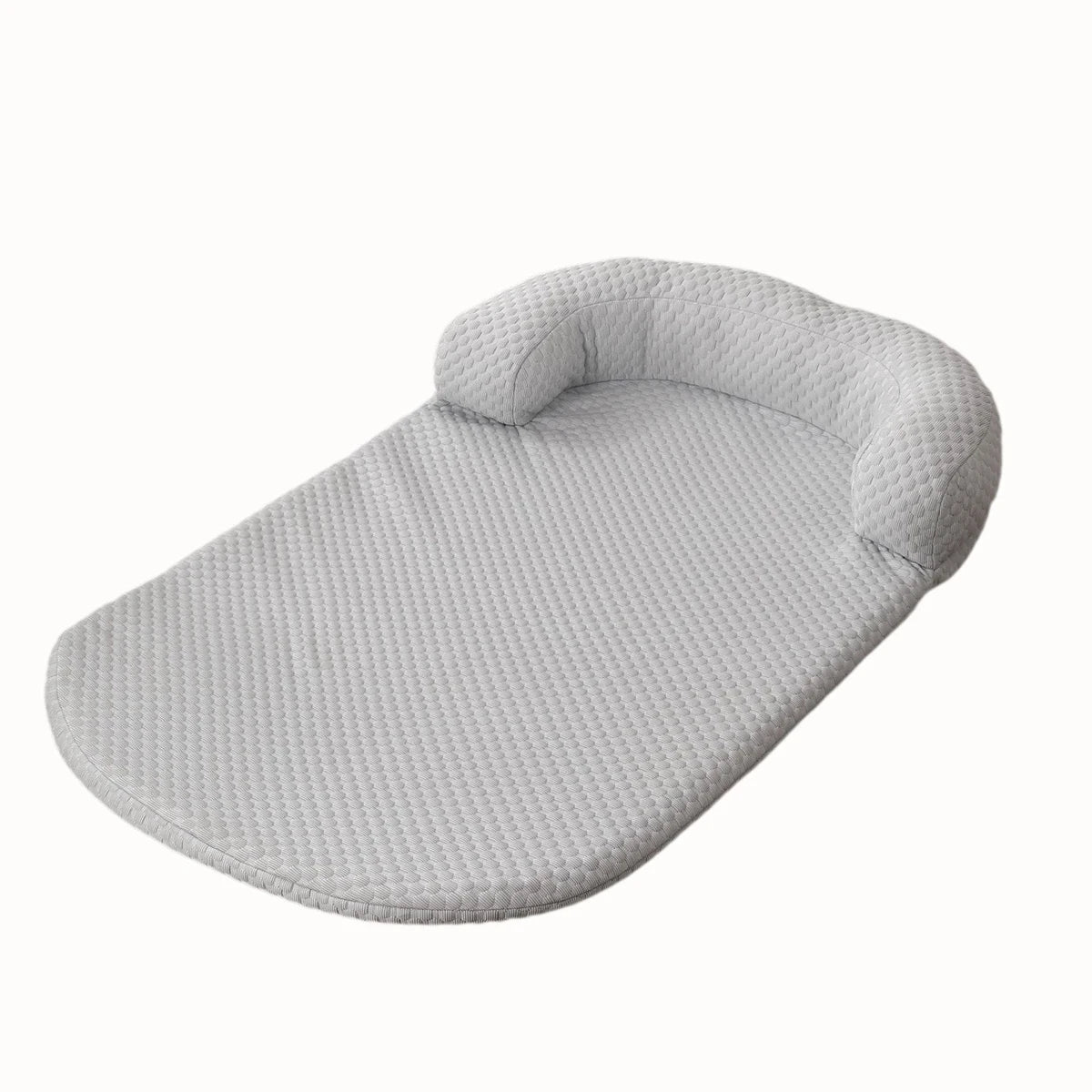 Cooling Pet Bed with Pillow – Breathable Ice Silk Fabric, Anti-Slip Base – Perfect for Small Dogs & Cats (Spring & Summer Comfort)