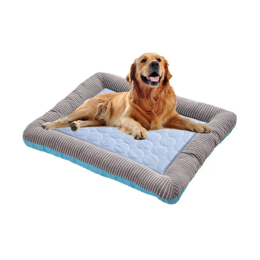 Cooling Dog Bed – Soft Ice Silk Summer Mat for Dogs & Cats | Comfortable Pet Beach Bed for Hot Weather