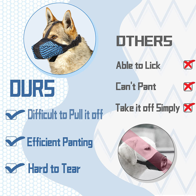 Breathable dog muzzle