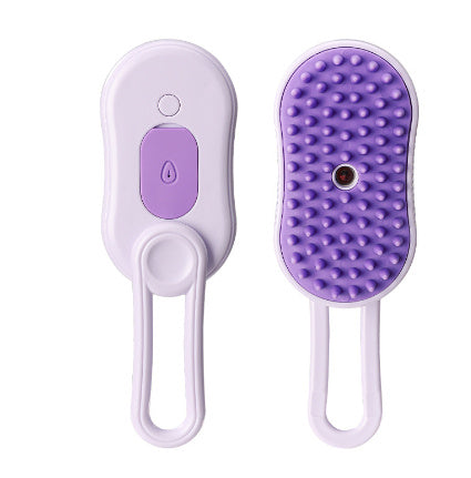 3-in-1 Electric Pet Grooming Brush – Steam Spray Comb for Cats & Dogs, Massage & Hair Removal Tool