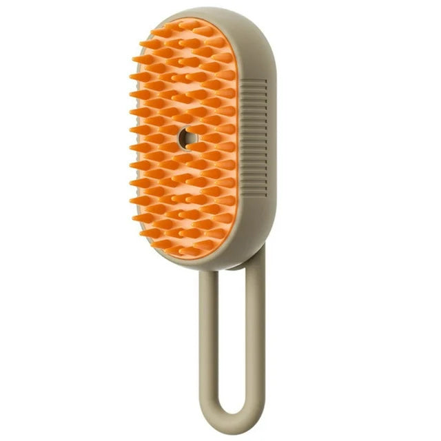 3-in-1 Electric Pet Grooming Brush – Steam Spray Comb for Cats & Dogs, Massage & Hair Removal Tool