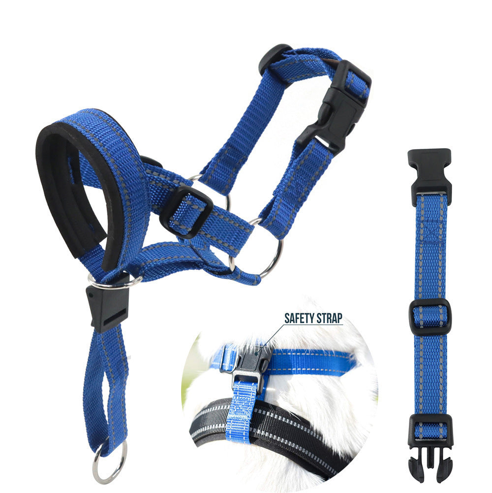 Adjustable Nylon Dog Muzzle – Soft & Secure Pet Restraint for Safe Handling and Training